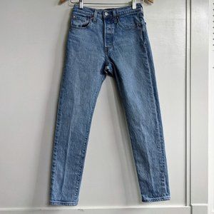Levi's 501 Stretch Skinny Jeans Tango Blue Size 25